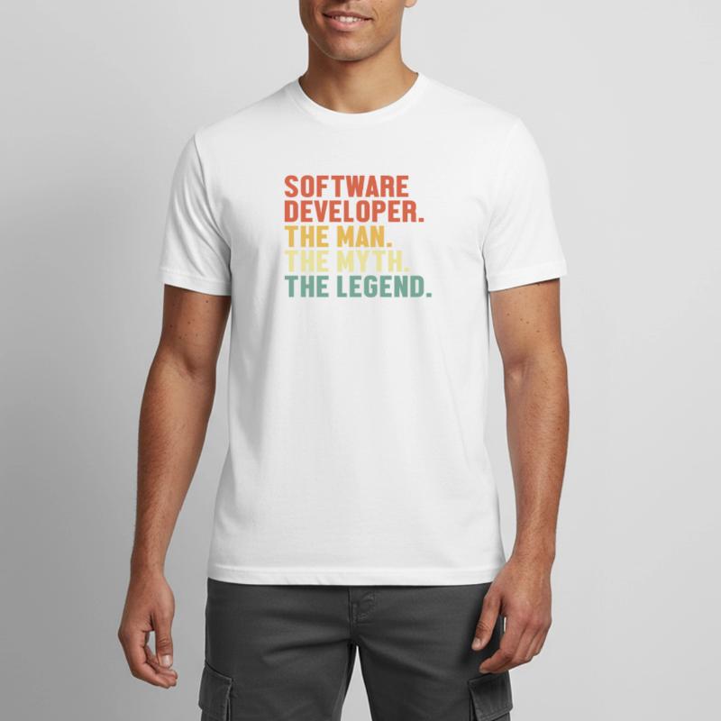 Software Developer Man Myth Legend Developer Männer T-Shirt atmungsaktiv
