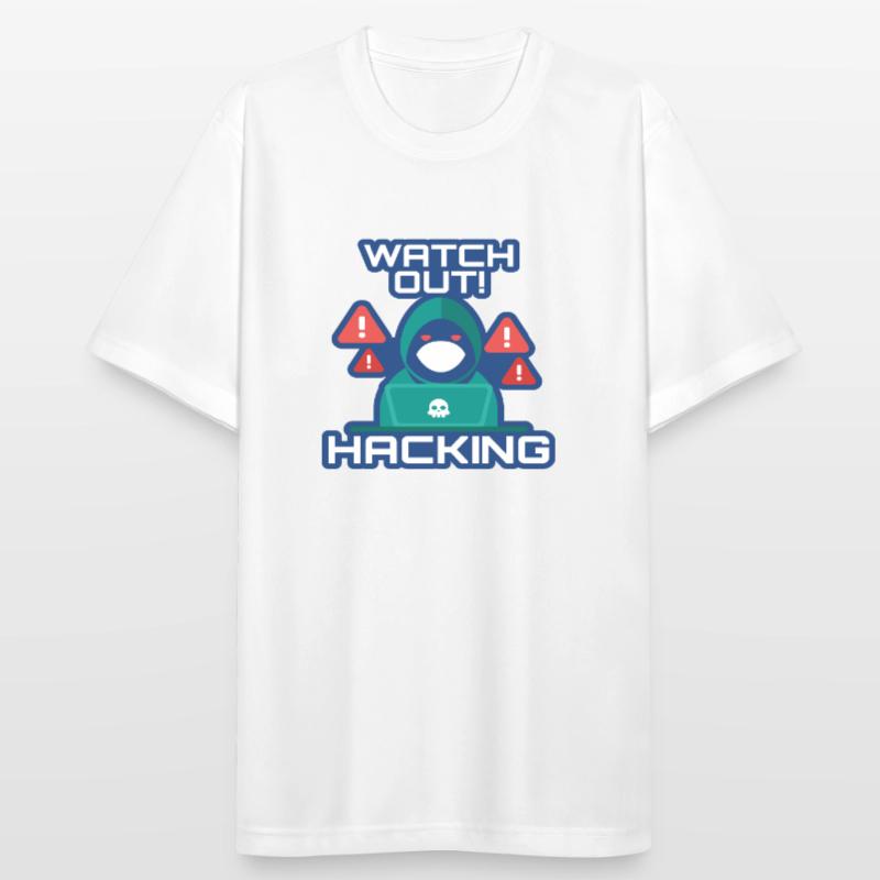 Watch Out Hacking Full Stack Coder Software Men's Breathable T-Shirt