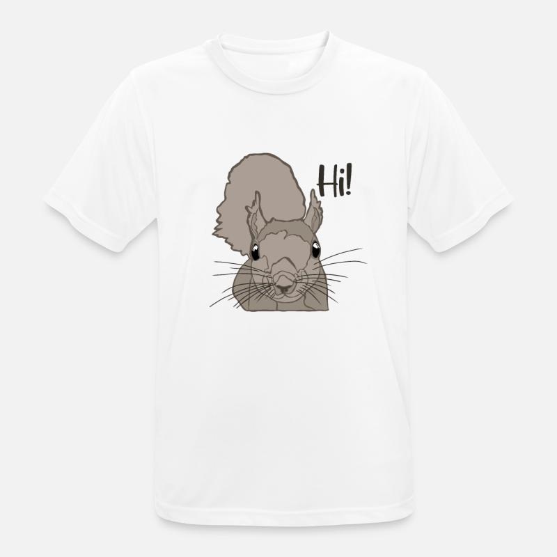 Grey squirrel Squirrel Fox squirrel - Men's Breathable T-Shirt - white