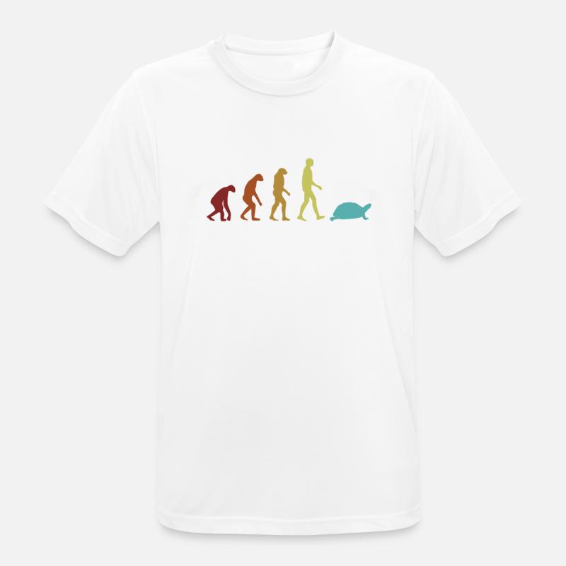 Turtle Evolution Water Turtle Turtle - Men's Breathable T-Shirt - white