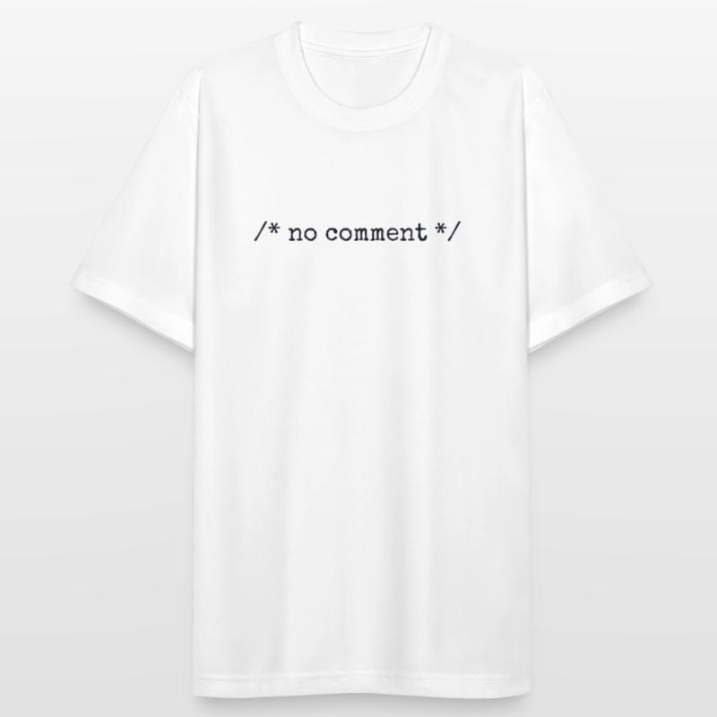 No Comment Developer Software Developer Coder Men's Breathable T-Shirt