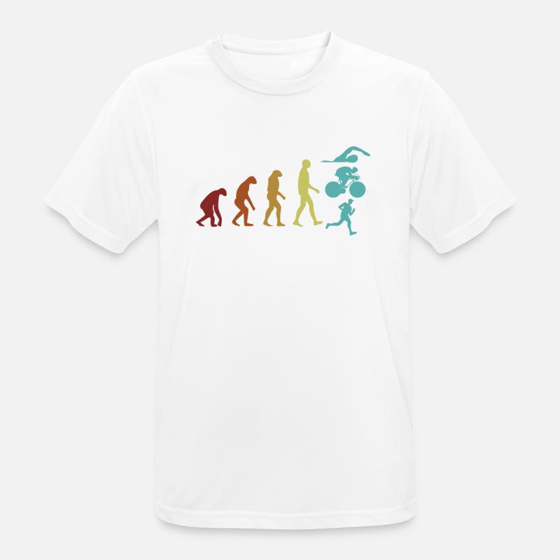 Triathlon Evolution Triathlete Training Professional - Men's Breathable T-Shirt - white