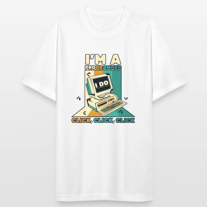 Je suis un programmeur Click Software Engineer Coder T-shirt respirant Homme