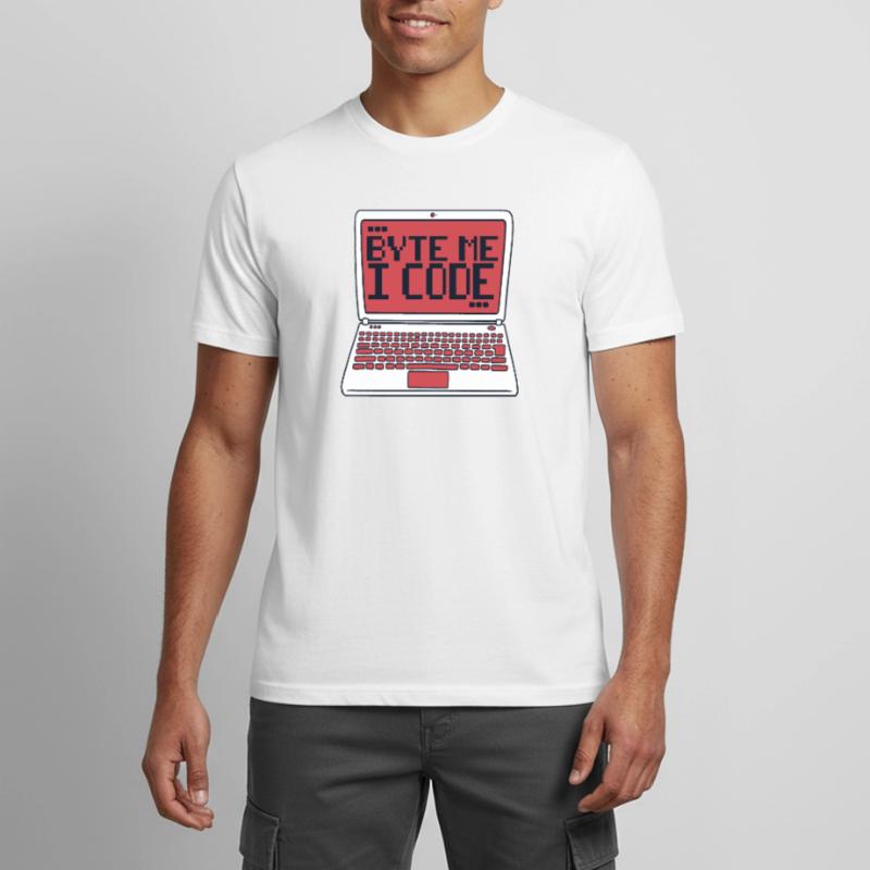 Byte Me I Code Developer Softwareentwickler Männer T-Shirt atmungsaktiv