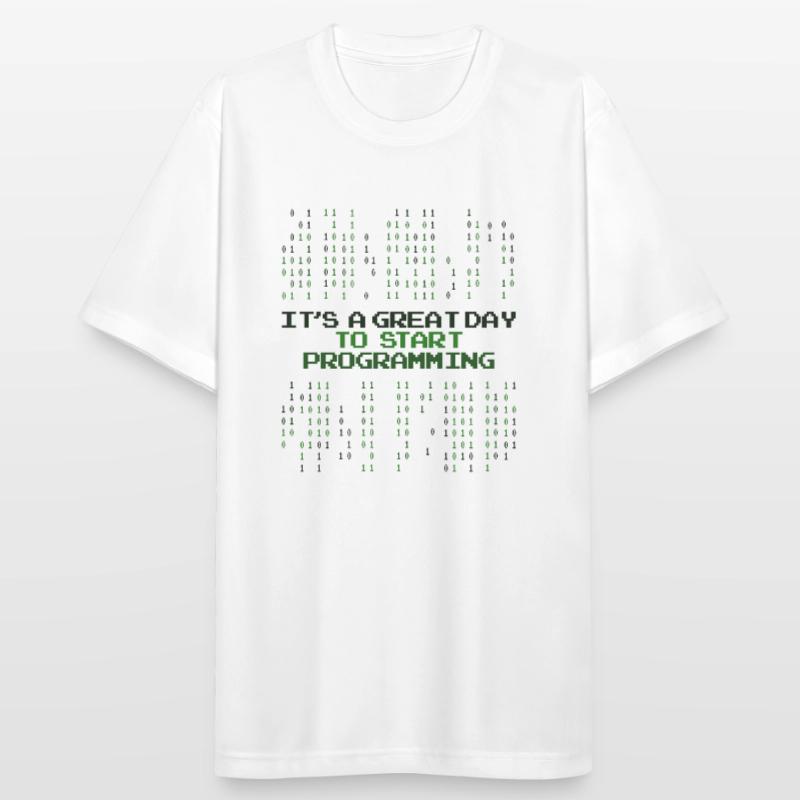 Great Day To Start Programming Developer Coder Männer T-Shirt atmungsaktiv