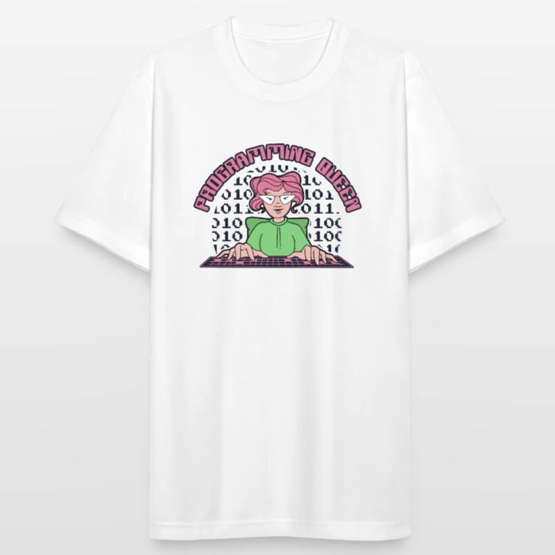 Programming Queen Softwareentwickler Developer Männer T-Shirt atmungsaktiv