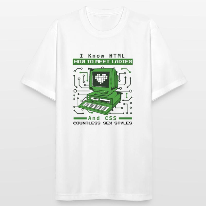Je sais HTML comment rencontrer Ladies Developer Coder T-shirt respirant Homme