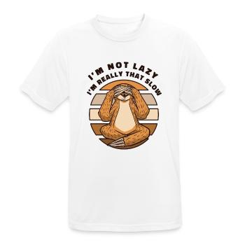 Ich bin wirklich so langsam Pilosa Folivora - Männer T-Shirt atmungsaktiv - Weiß - Vorne - AI Model Male 185 dark (185cm)