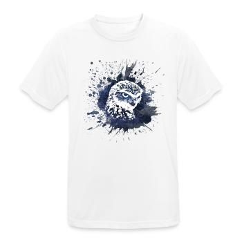 Eule Uhu Liebe Haustier Geschenkidee - Männer T-Shirt atmungsaktiv - Weiß - Vorne - AI Model Male 185 dark (185cm)
