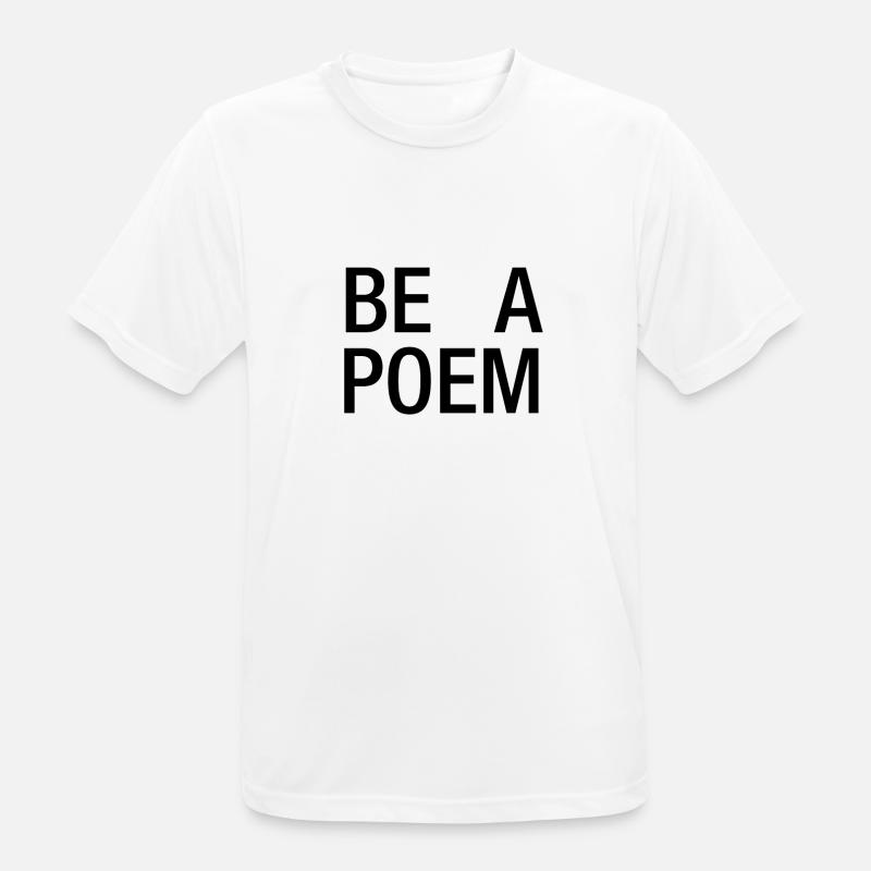 Be a Poem - Men's Breathable T-Shirt - white