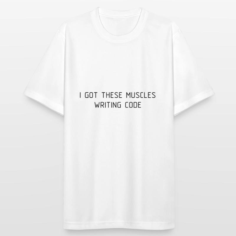 J'ai ces programmeurs de code d'écriture muscles T-shirt respirant Homme