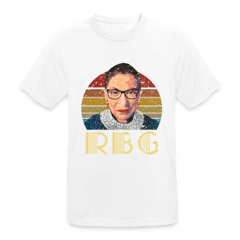 Vintage rbg ruth bader - T-shirt respirant Homme - blanc - Devant - AI Model Male 185 dark (185cm)