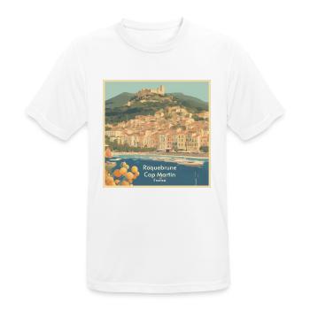 Affiche Vintage France - T-shirt respirant Homme - blanc - Devant - AI Model Male 185 dark (185cm)