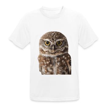 Hibou - T-shirt respirant Homme - blanc - Devant - AI Model Male 185 dark (185cm)