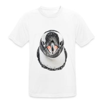 Penguin - Men's Breathable T-Shirt - white - Front - AI Model Male 185 dark (185cm)