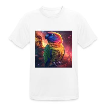 Sittiche - Männer T-Shirt atmungsaktiv - Weiß - Vorne - AI Model Male 185 dark (185cm)