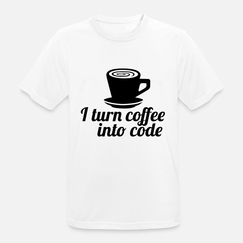 code - Men's Breathable T-Shirt - white