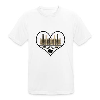 Book Lover Gifts Books Inside a Heart Gift for - Men's Breathable T-Shirt - white - Front - AI Model Male 185 dark (185cm)