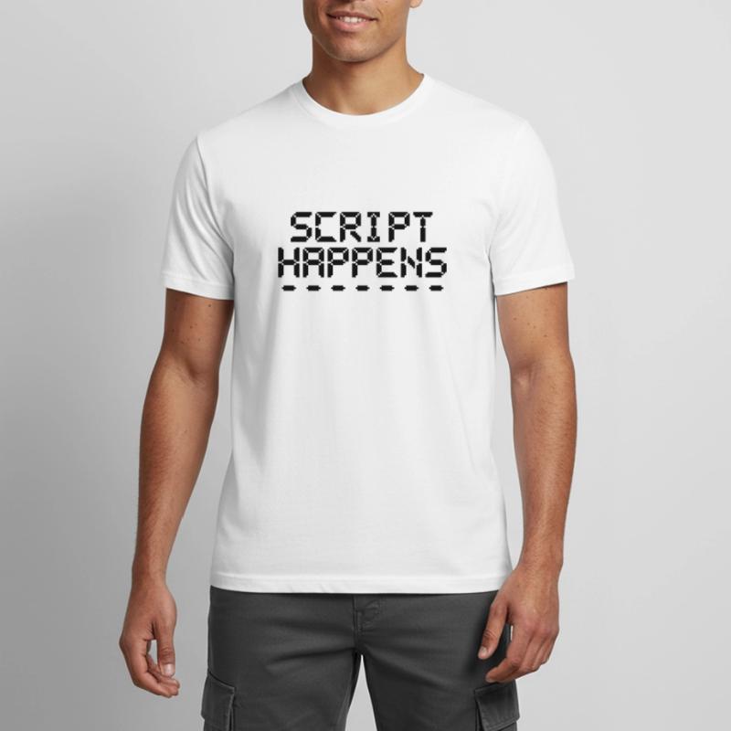 Computer Programming Script Happens Programmer Men's Breathable T-Shirt