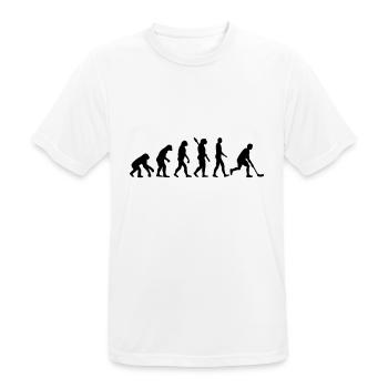 Floorball Évolution - T-shirt respirant Homme - blanc - Devant - AI Model Male 185 dark (185cm)