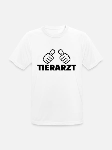 Tierarzt - Männer T-Shirt atmungsaktiv - Weiß