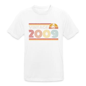 2009 Limited Edition Geburtstag Outfit 2009 vintag - Männer T-Shirt atmungsaktiv - Weiß - Vorne - AI Model Male 185 dark (185cm)