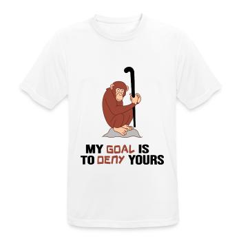 Hockey sur gazon Hockey « légende du hockey fort des singes » - T-shirt respirant Homme - blanc - Devant - AI Model Male 185 dark (185cm)
