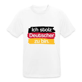 I'm proud to be German. - Men's Breathable T-Shirt - white - Front - AI Model Male 185 dark (185cm)