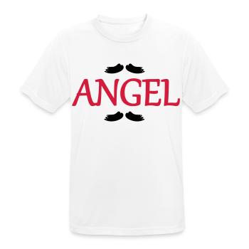 Angel Wings - Männer T-Shirt atmungsaktiv - Weiß - Vorne - AI Model Male 185 dark (185cm)