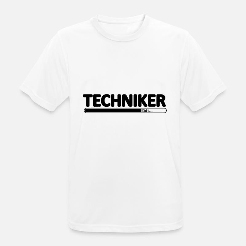 Techniker // Technikerin // Wird Techniker // lädt - Männer T-Shirt atmungsaktiv - Weiß