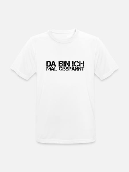 es bleibt spannend - Männer T-Shirt atmungsaktiv - Weiß