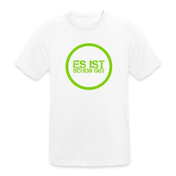 alles okay - Männer T-Shirt atmungsaktiv - Weiß - Vorne - AI Model Male 185 dark (185cm)