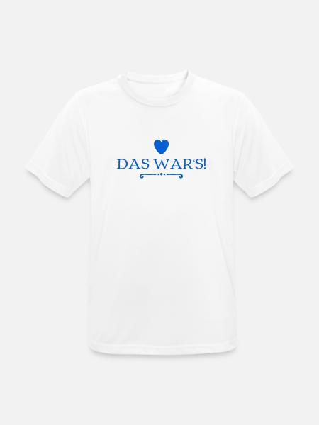 es ist vorbei - Männer T-Shirt atmungsaktiv - Weiß