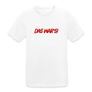 endlich vorbei - Männer T-Shirt atmungsaktiv - Weiß - Vorne - AI Model Male 185 dark (185cm)