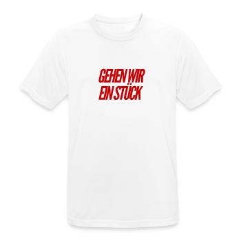 Lust zu laufen? - Männer T-Shirt atmungsaktiv - Weiß - Vorne - AI Model Male 185 dark (185cm)