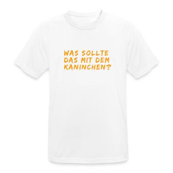 rätselhaftes Kaninchen - Männer T-Shirt atmungsaktiv - Weiß - Vorne - AI Model Male 185 dark (185cm)