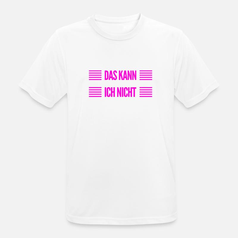so sieht ein Nichtskönner aus - Männer T-Shirt atmungsaktiv - Weiß
