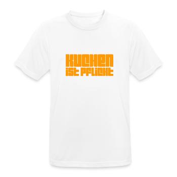 ich liebe Kuchen - Männer T-Shirt atmungsaktiv - Weiß - Vorne - AI Model Male 185 dark (185cm)