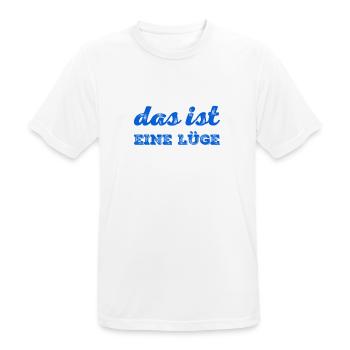 ich mag keine Lügen - Männer T-Shirt atmungsaktiv - Weiß - Vorne - AI Model Male 185 dark (185cm)
