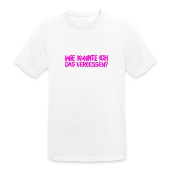 ich bin so vergesslich - Männer T-Shirt atmungsaktiv - Weiß - Vorne - AI Model Male 185 dark (185cm)