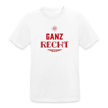 volle Zustimmung - Männer T-Shirt atmungsaktiv - Weiß - Vorne - AI Model Male 185 dark (185cm)