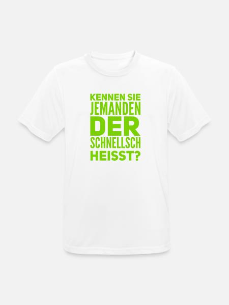 Familie Schnellsch - Männer T-Shirt atmungsaktiv - Weiß
