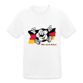 (ichdabei4) - Männer T-Shirt atmungsaktiv - Weiß - Vorne - AI Model Male 185 dark (185cm)