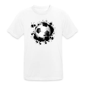 Fußball - Männer T-Shirt atmungsaktiv - Weiß - Vorne - AI Model Male 185 dark (185cm)