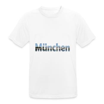 Schloss Nymphenburg war für Könige von Bayern - Männer T-Shirt atmungsaktiv - Weiß - Vorne - AI Model Male 185 dark (185cm)