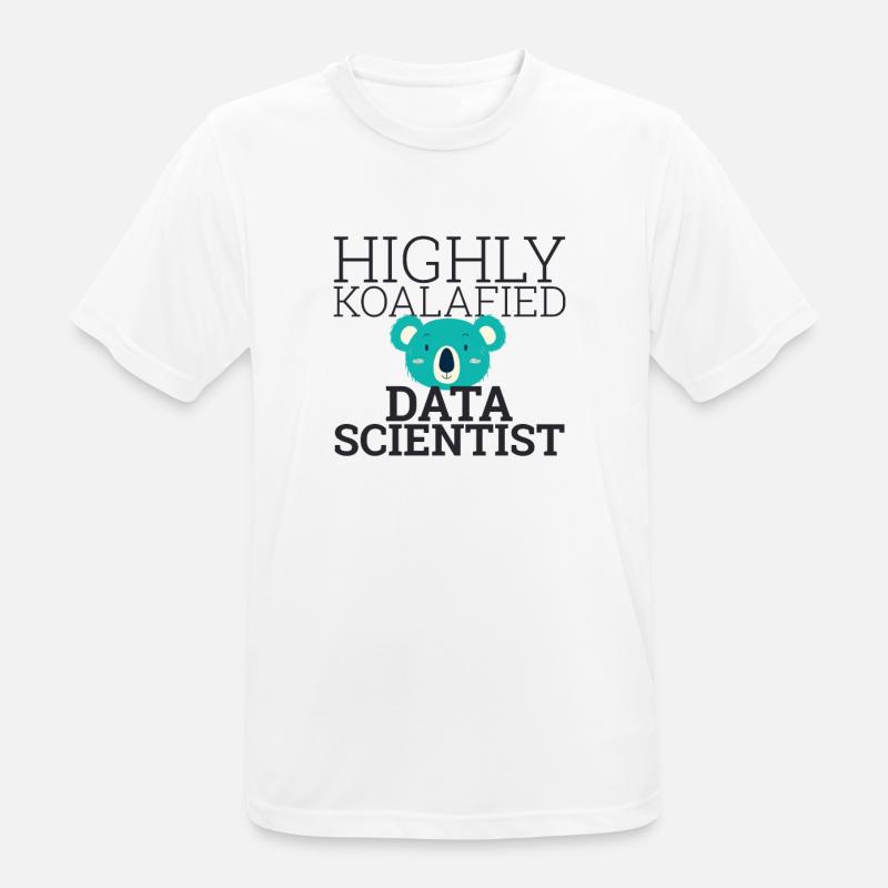 "Data Scientist Koalafied | Data Scientist" - Men's Breathable T-Shirt - white