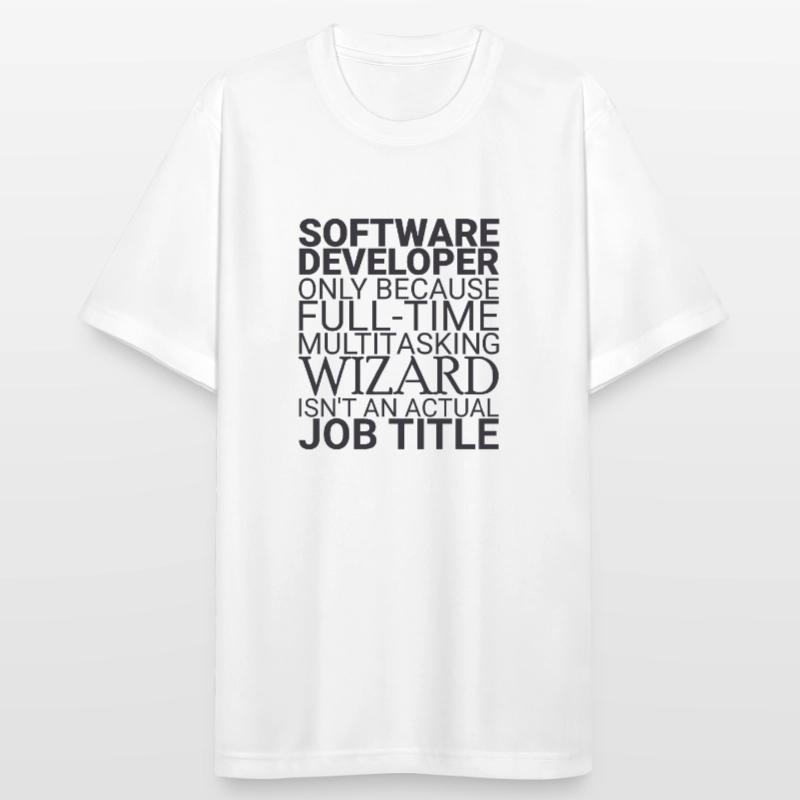 "Software Developer Wizard | Programmierer" Männer T-Shirt atmungsaktiv