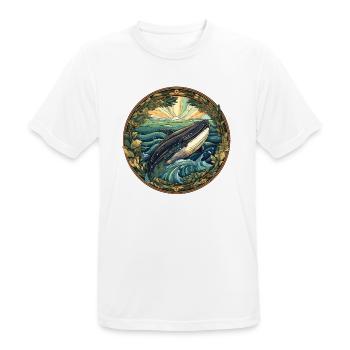 Whale - Men's Breathable T-Shirt - white - Front - AI Model Male 185 dark (185cm)