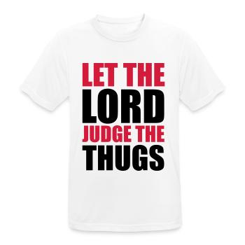 Lord Judge The Thugs - Men's Breathable T-Shirt - white - Front - AI Model Male 185 dark (185cm)