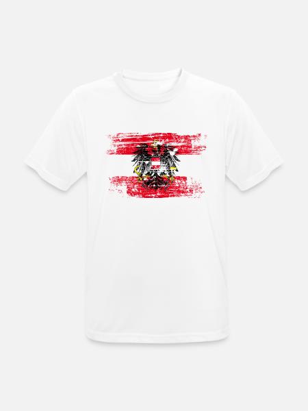 Austria Austria flag flag eagle - Men's Breathable T-Shirt - white